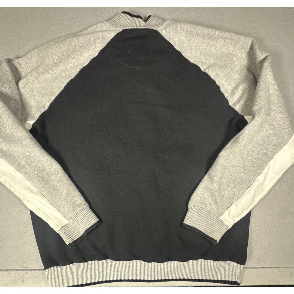 Sean John Jacket Mens 2XL Gray, Black Color Block, Full Zip-Up Logo Track - Picture 7 of 9